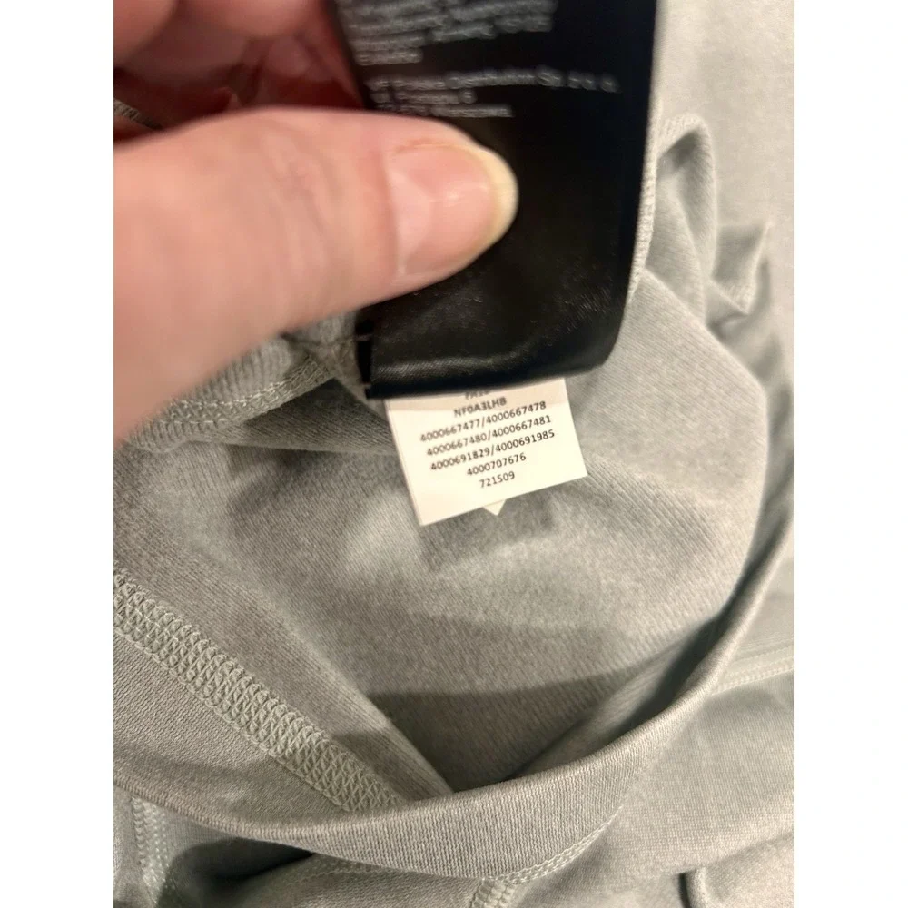 The North Face‎ Branded Quarter 1/4 Zip Pullover Gray Sz Large Mens